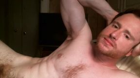 Hairy Chested Ginger Edward White Treats You to a Cum Show