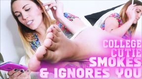 College Cutie Smokes & Ignores You (Re-Mastered) (HD WMV)