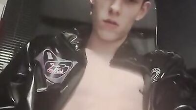 gay Twink masturbating his big Dick