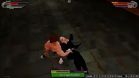 Eva Kant Battles Jerle in Sizzling Nude Combat Encounter