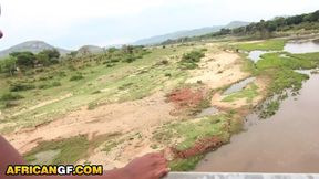 Sweet African Babe Gets Roughly Fucked By Fair Skinned Man In The Park