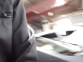 Sneaky Urinate In The Public Parkade