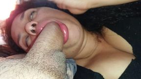 Amateur GF loves getting creampied on her slut face