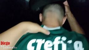 Gay Palmeirense getting pounded in adult theater