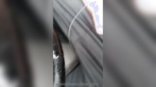 bulky bodybuilder fap during driving a van