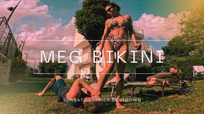 Meg bikini sunbath summer beatdown