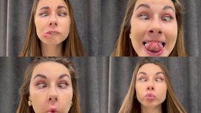Making silly faces, eyes crossed (custom video) part 2