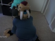 Female Murrsuiter with Big Tits Teases in a Tight Shirt