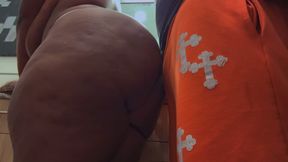 He Jacked off to My Big Bubble Butt and Came on It Oh Dear