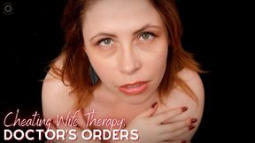 Cheating Wife Therapy Doctors Orders - MILF Lacey Royce Is Attending Couples Therapy Without Her Husband Who Says That She's The Problem, But Her Doctor Is Going To Help Her Relax, Next Thing She Knows She's Mindlessly Worshipping His Cock Before He Fixe