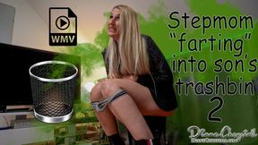 Stepmom farting into step-son's trashbin 2 WMV