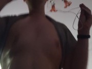 My boobies jiggle while I run on treadmill