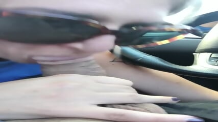 Poppy Princess CAR BLOWJOB FINISH cumshot cum mouth sexy milf