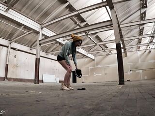 I Left my Garments BEHIND and SQUIRTED! - Public Nudity Warehouse Dare