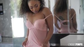 Cherry Pimps featuring Scotty P and Cali Caliente's blowjob scene