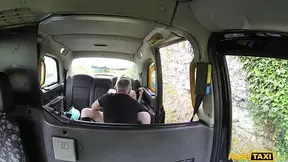 Blonde amateur sucks tool in fake taxi scenario