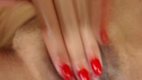 Sexy Woman in Stocking Fucking Herself Hard