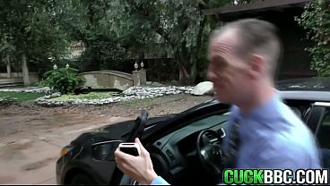 Hot milf gets DP'd by BBCs while hubby watches
