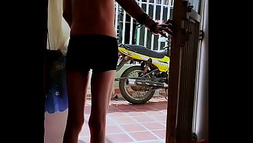 I open the door and undress to feel the adrenaline rush.