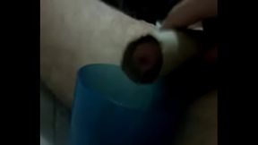 jerks off with crude pussy into crude womb