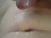 Cum pool in bellybutton