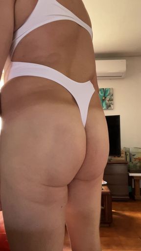 With my new bodysuit, good slut waiting to be fucked