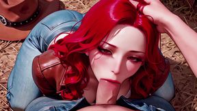 Busty Redhead Cowgirl in Leather: Outdoor Farm POV [premium]