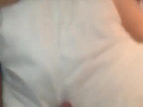 Teen swallows hot cum