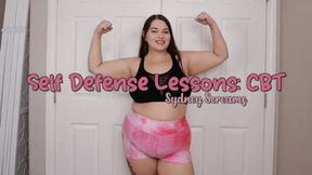 Self-defense Lessons: CBT - A ball-busting scene featuring: strong women, self-defense, ball-busting instructions, femdom POV, and mean girl - 720 MP4