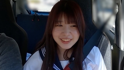 Female announcer aspirant Kasumi-chan①Licking blowjob and nipple licking handjob in the car.