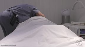 Real Massage Therapist Gets Sucked and Fucked by Fit Blonde Client