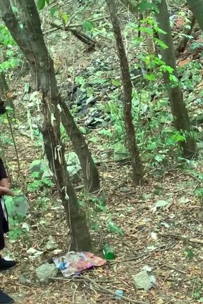 I Jerk and Cum at a Cruising Area, Where Condoms Are on the Tree and Pornmagazines on the Ground