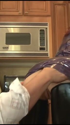 Real Estate Agent fucks Hot Redhead MILF Hard and Deep in Latex   Clip 2