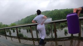 wet t-shirt prank - unsuspecting wife
