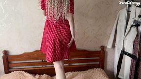 White ass in a red dress loves anal/FeralBerryy