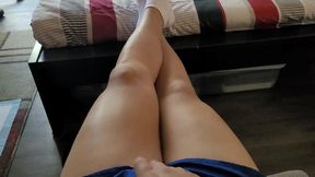 blue shorts thicc thights jerk session (member) _20240831