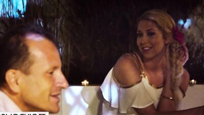 Hot Brunettes Ava Courcelles & Dani Daniels Get Pounded in a FFM orgy