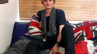 Blonde Emo Teen Jerks Off And Dumps A Load Of Hot Semen