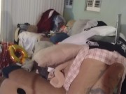 Caught Roommate Filming Herself Popping Balloons With Cigarettes and Started Jacking Off To Her