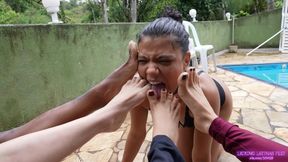 ANITA, JENNIFER, MANU and RAFAELA - Eight feet for a loser!