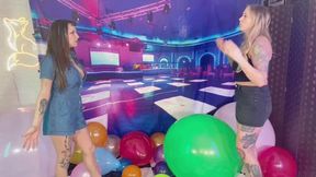 Cleanup crew fail BALLOON POP - Alexxx Boo & Dakota Quinn HIDEF