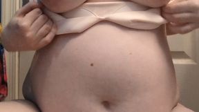 Get ready for bed with me- massaging and oiling up my pregnant titties and belly. I couldn't help touching my soaking wet pussy at the end. too bad my wet panties were in the way :(