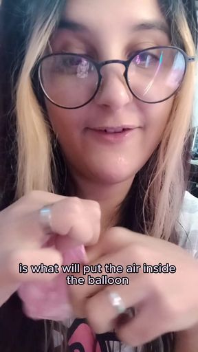 Bunny Looner Teach You How to Inflate a Balloon eng Subs