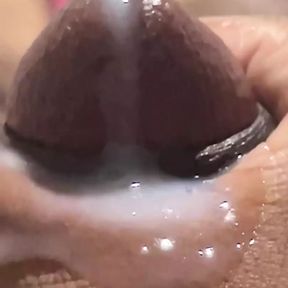 Another cumshot video - oozing cum slomo