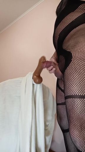 Thick Dildo Fuckin My Ass