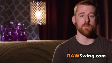 BUSTY slim MARRIED female GOES bisexual at SWINGER party