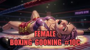Female Boxing Gooning #10C: Knockout Queen's Mesmeric Boxing Trance (Animated, Music)