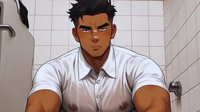 hot gay group sex in the office with the boss fucking their asses!