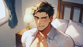 hot gay group sex in the office with the boss fucking their asses!