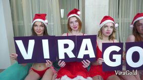Christmas Home Orgy with 5 petite girls Goldie Small Ellis Baileys Sofi Li Rina Ray and Kitsune Liss